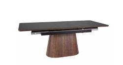 Pikendatav söögilaud MONACO must/pähkel 160-200x90 cm