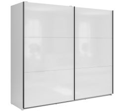 Шкаф с раздвижными дверями 220 cm TETRIX белый глянец