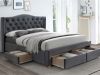 Voodi sahtlitega ASPEN II hall velvet Bluvel 14 160x200