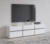Тв-тумба CROSS 249WMY41 белый/черный 180 см