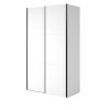 Liugustega riidekapp EASY 2497NW54 120 cm valge