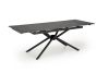 Раскладной обеденный стол VITORINO 160-220/90/75 cm серый мрамор