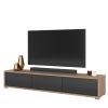 Tv-alus FRIDA 180 cm 24DJMT38 õlitatud tamm/antratsiit
