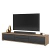 Tv-alus FRIDA 180 cm 24DJMT39 õlitatud tamm/antratsiit