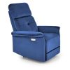 Кресло recliner SEMIR velvet синий