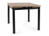 Pikendatav söögilaud GD-082 tamm artisan/must 80-131x80 cm