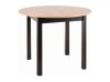 Pikendatav söögilaud DANTE tamm artisan/must 102-142x102 cm