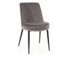 Стул KAYLA velvet серый Bluvel 14