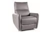 Кресло-recliner (электро) ZEFIR серая экокожа