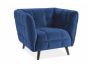 Tugitool Castello 1 velvet sinine Bluvel 86/wenge