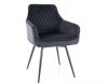Стул с функцией вращения MARLO velvet Bluvel 19 черный