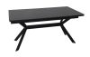 Раздвижной обеденный стол IMPERIA 180-240x90 cm черный мрамор/черный