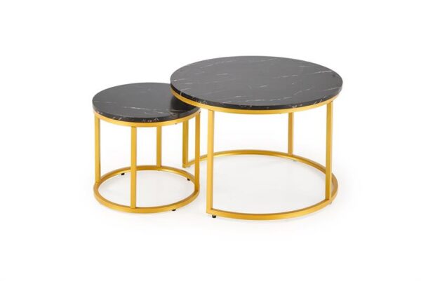Комплект журнальных столов PAOLA 2шт. черный мраморÂ â€” Ð¸Ð·Ð¾Ð±Ñ€Ð°Ð¶ÐµÐ½Ð¸Ðµ 5