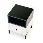 Прикроватная тумбочка SILVIA 40/40/52 cm черный/белыйÂ â€” Ð¸Ð·Ð¾Ð±Ñ€Ð°Ð¶ÐµÐ½Ð¸Ðµ 3