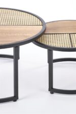 Комплект журнальных столов 2 шт GARMINA дуб/черныйÂ â€” Ð¸Ð·Ð¾Ð±Ñ€Ð°Ð¶ÐµÐ½Ð¸Ðµ 3