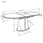 Раздвижной обеденный стол ROBINSON бежевый мрамор/капучино 160-200/90/76 cmÂ â€” Ð¸Ð·Ð¾Ð±Ñ€Ð°Ð¶ÐµÐ½Ð¸Ðµ 9
