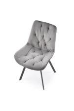 Стул с функцией вращения K-519 velvet серыйÂ â€” Ð¸Ð·Ð¾Ð±Ñ€Ð°Ð¶ÐµÐ½Ð¸Ðµ 3