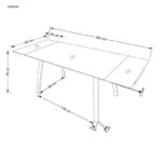 Раскладной обеденный стол LOZANO 140-200/82/76 cmÂ â€” Ð¸Ð·Ð¾Ð±Ñ€Ð°Ð¶ÐµÐ½Ð¸Ðµ 12