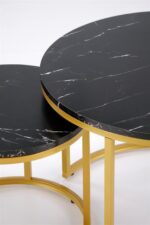 Комплект журнальных столов PAOLA 2шт. черный мраморÂ â€” Ð¸Ð·Ð¾Ð±Ñ€Ð°Ð¶ÐµÐ½Ð¸Ðµ 7