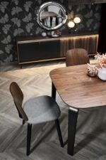 Söögilaud PEDRO 160/90/75 cm pähkel/must - Image 7