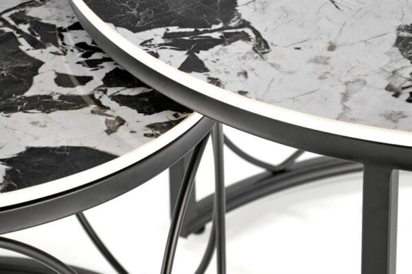 Комплект журнальных столов ALEXANDRA 2шт. черный мраморÂ â€” Ð¸Ð·Ð¾Ð±Ñ€Ð°Ð¶ÐµÐ½Ð¸Ðµ 8