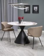 Круглый обеденный стол GARET 120 cm белый мраморÂ â€” Ð¸Ð·Ð¾Ð±Ñ€Ð°Ð¶ÐµÐ½Ð¸Ðµ 3