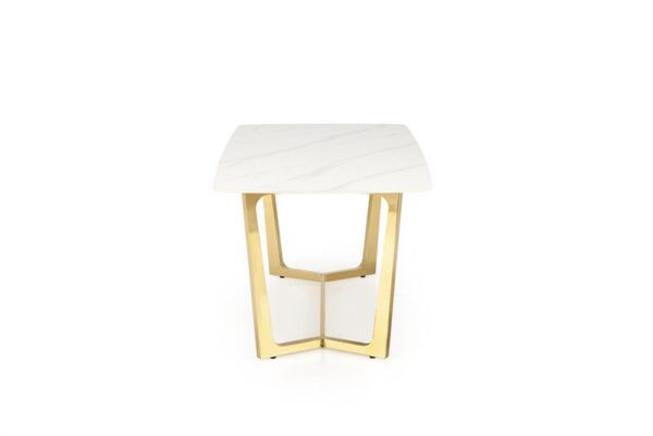 Обеденный стол CLEMENTE 160/90/76 cm белый мрамор/золотойÂ â€” Ð¸Ð·Ð¾Ð±Ñ€Ð°Ð¶ÐµÐ½Ð¸Ðµ 3