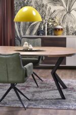 Раздвижной обеденный стол PERONI 100-250/100/75 cm орех/черныйÂ â€” Ð¸Ð·Ð¾Ð±Ñ€Ð°Ð¶ÐµÐ½Ð¸Ðµ 4