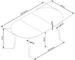 Раскладной обеденный стол COLORADO 120-160 cmÂ â€” Ð¸Ð·Ð¾Ð±Ñ€Ð°Ð¶ÐµÐ½Ð¸Ðµ 5