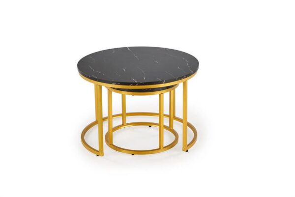 Комплект журнальных столов PAOLA 2шт. черный мраморÂ â€” Ð¸Ð·Ð¾Ð±Ñ€Ð°Ð¶ÐµÐ½Ð¸Ðµ 6