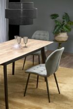 Pikendatav söögilaud GULIAN 140-180/80/76 cm tamm wotan/must - Image 9