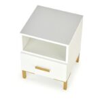 Прикроватная тумбочка SILVIA 40/40/52 cm белый/золотойÂ â€” Ð¸Ð·Ð¾Ð±Ñ€Ð°Ð¶ÐµÐ½Ð¸Ðµ 5