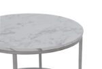 Комплект журнальных столов PAOLA 2шт белый мрамор/серебряныйÂ â€” Ð¸Ð·Ð¾Ð±Ñ€Ð°Ð¶ÐµÐ½Ð¸Ðµ 5