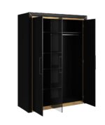 Шкаф  с зеркалом ARNO 24W0LF19 черный 155 cmÂ â€” Ð¸Ð·Ð¾Ð±Ñ€Ð°Ð¶ÐµÐ½Ð¸Ðµ 3