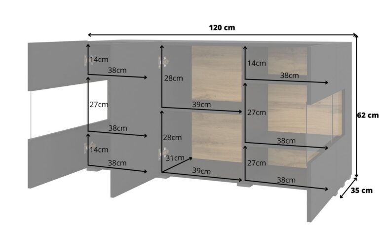 Kummut AVA 24WNLM25 must onyx/wotan 120 cm - Image 5