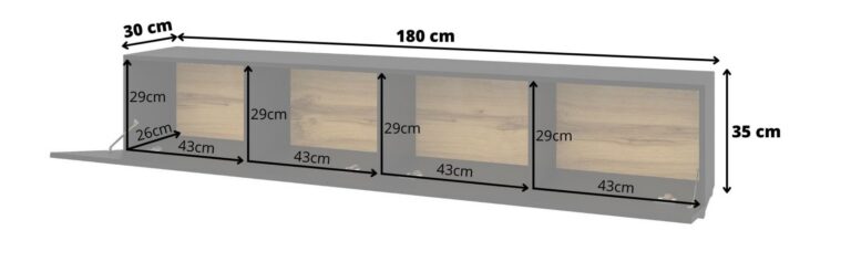 Tv-alus AVA 24WNLM40 must onyx/wotan 180 cm - Image 5