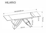 Раскладной обеденный стол HILARIO 180-260/90/75 cm черный мраморÂ â€” Ð¸Ð·Ð¾Ð±Ñ€Ð°Ð¶ÐµÐ½Ð¸Ðµ 8