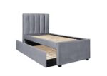 Кровать с дополнительным спальным местом RUSSO velvet 90x200 серыйÂ â€” Ð¸Ð·Ð¾Ð±Ñ€Ð°Ð¶ÐµÐ½Ð¸Ðµ 3