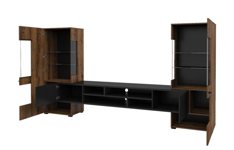 Sektsioon/komplekt COBY 24WBMB10 tamm monastery/must onyx 270 cm - Image 4
