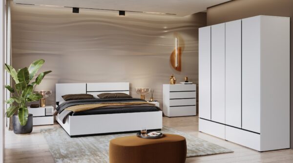 Кровать с подъемным механизмом 160x200 CROSS 249WMY51 белыйÂ â€” Ð¸Ð·Ð¾Ð±Ñ€Ð°Ð¶ÐµÐ½Ð¸Ðµ 3