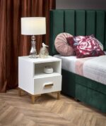 Прикроватная тумбочка SILVIA 40/40/52 cm белый/золотойÂ â€” Ð¸Ð·Ð¾Ð±Ñ€Ð°Ð¶ÐµÐ½Ð¸Ðµ 10