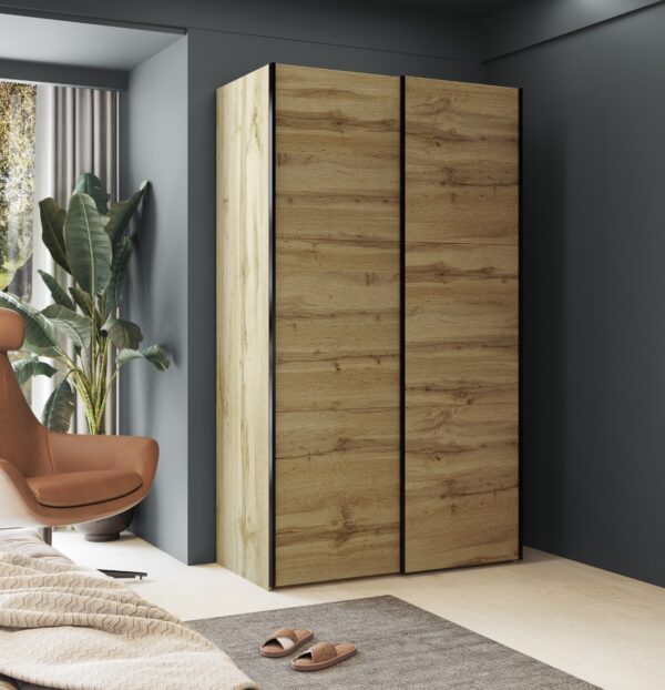 Шкаф с раздвижными дверями EASY 24N0NW54 120 cm дуб вотанÂ â€” Ð¸Ð·Ð¾Ð±Ñ€Ð°Ð¶ÐµÐ½Ð¸Ðµ 3