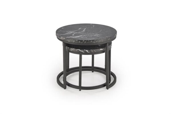 Комплект журнальных столиков OREO 2 шт. черный мраморÂ â€” Ð¸Ð·Ð¾Ð±Ñ€Ð°Ð¶ÐµÐ½Ð¸Ðµ 3