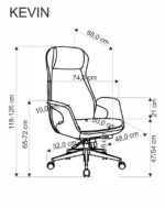 Офисное кресло KEVIN серыйÂ â€” Ð¸Ð·Ð¾Ð±Ñ€Ð°Ð¶ÐµÐ½Ð¸Ðµ 8