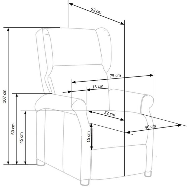 Кресло AGUSTIN 2 recliner корица Bluvel 4215Â â€” Ð¸Ð·Ð¾Ð±Ñ€Ð°Ð¶ÐµÐ½Ð¸Ðµ 3