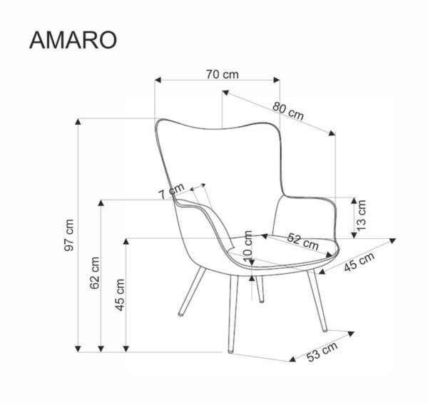 Кресло AMARA горчичныйÂ â€” Ð¸Ð·Ð¾Ð±Ñ€Ð°Ð¶ÐµÐ½Ð¸Ðµ 3
