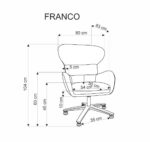 Кресло с функцией вращения FRANCO бежевыйÂ â€” Ð¸Ð·Ð¾Ð±Ñ€Ð°Ð¶ÐµÐ½Ð¸Ðµ 3