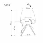 Стул с функцией вращения K-546 серыйÂ â€” Ð¸Ð·Ð¾Ð±Ñ€Ð°Ð¶ÐµÐ½Ð¸Ðµ 8