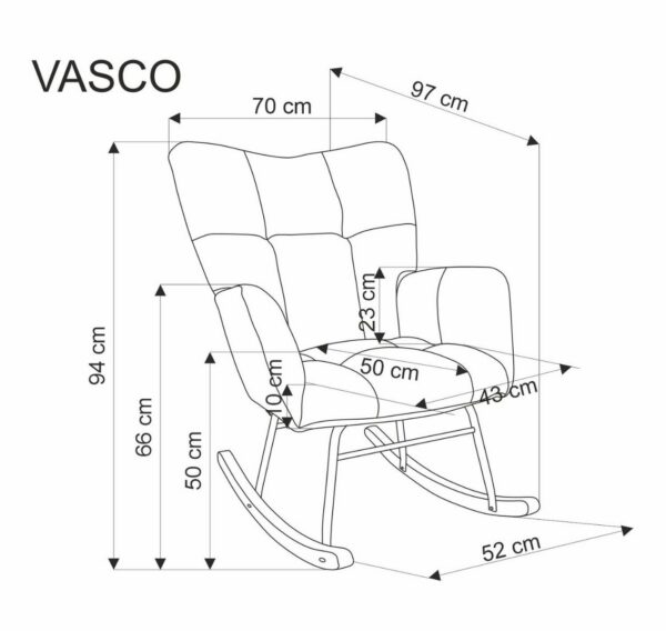 Кресло-качалка VASCO бежевыйÂ â€” Ð¸Ð·Ð¾Ð±Ñ€Ð°Ð¶ÐµÐ½Ð¸Ðµ 10