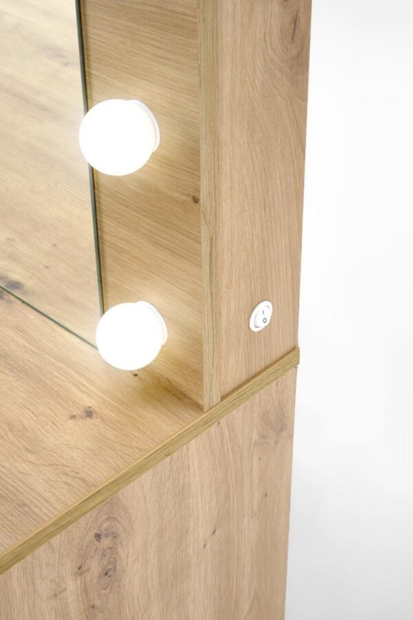 Туалетный столик HOLLYWOOD XL  120/55/140 cm дуб артисанÂ â€” Ð¸Ð·Ð¾Ð±Ñ€Ð°Ð¶ÐµÐ½Ð¸Ðµ 8
